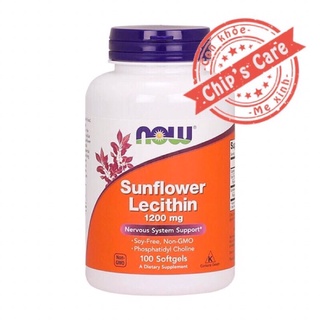 Sunflower Lecithin Now chính hãng tắc sữa
