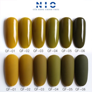 Sơn gel As xanh lá úa QF ( chai đen )