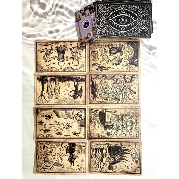 Bộ bài Black Enchantment Size GỐC handmade