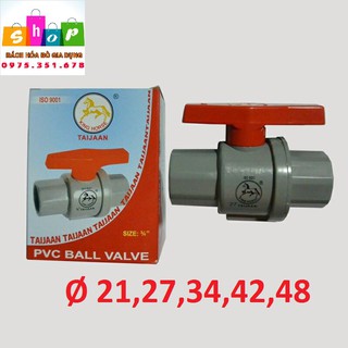 Van nhựa khoá ống nước PVC Ø 21-27-34-42-48-GIADUNG24H