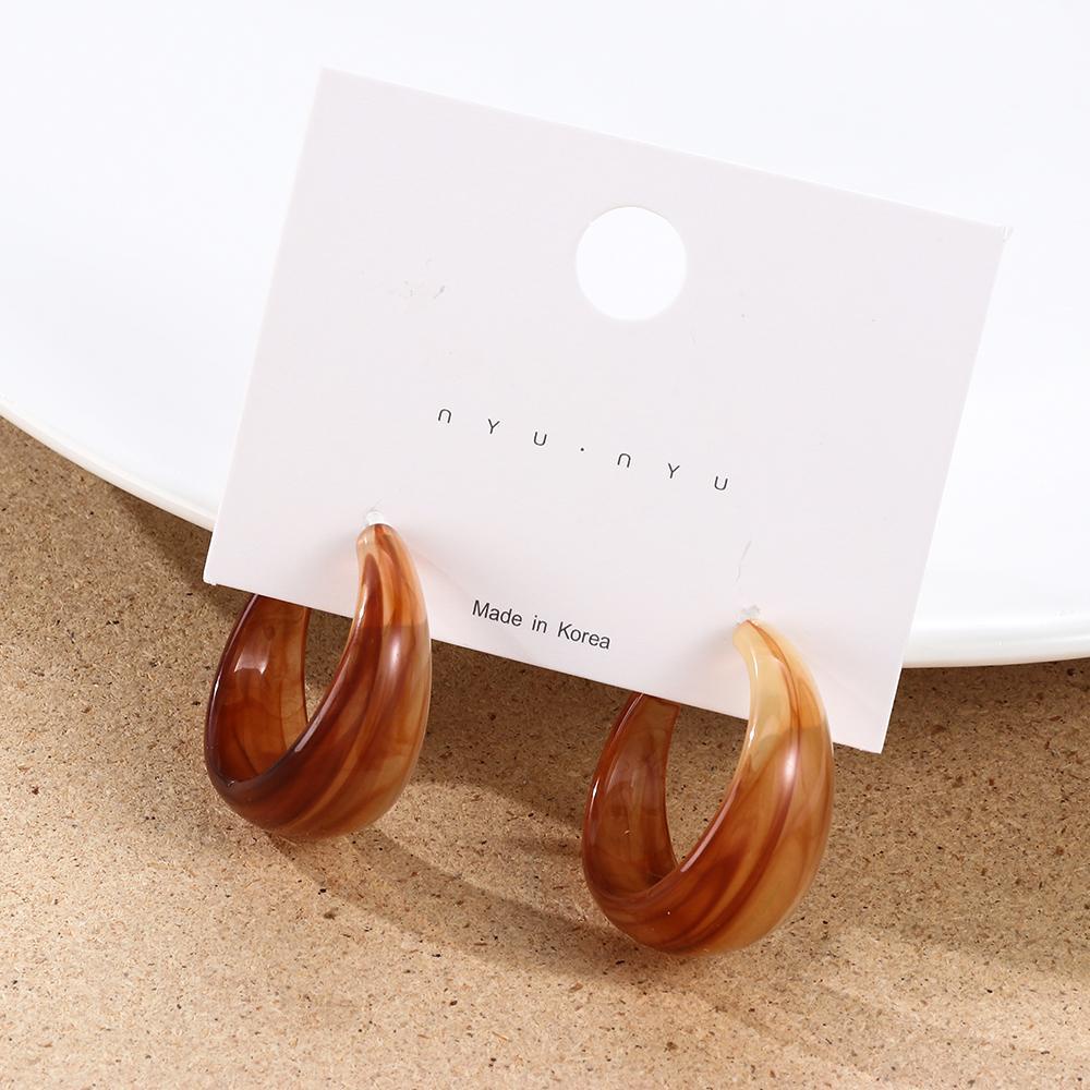 Bông Tai Acrylic Nhiều Màu Thời Trang Cho Nữ