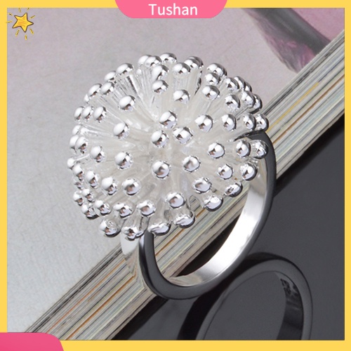 Nhẫn mạ bạc hình hoa sen xinh xắn độc đáo