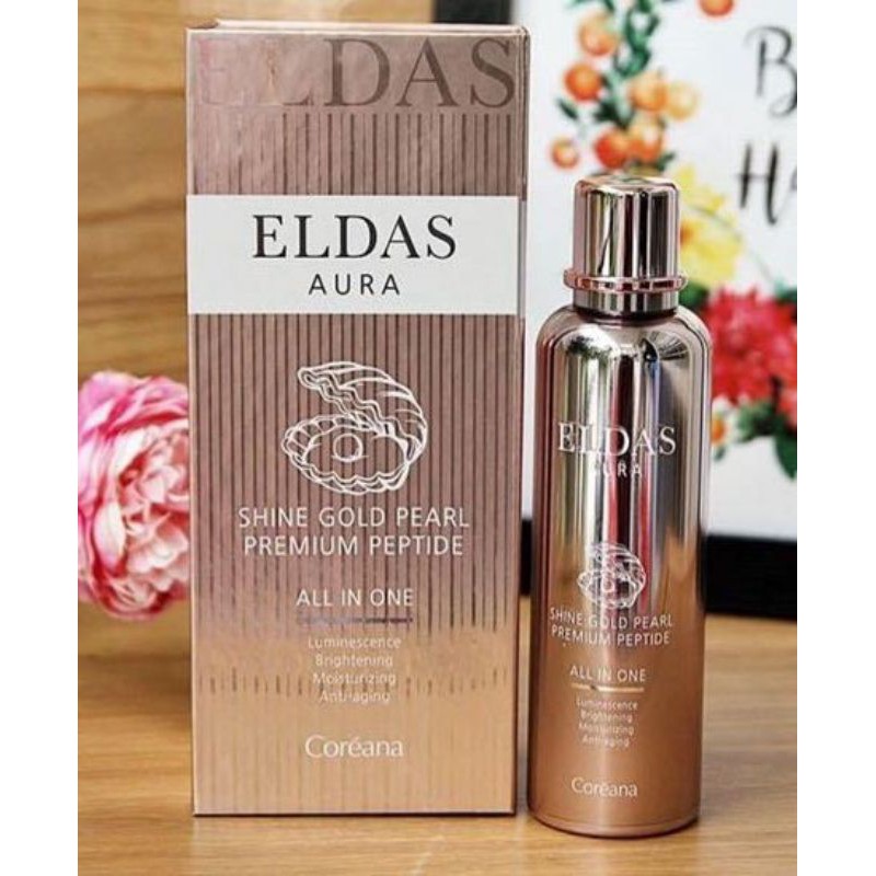 TẾ BÀO GỐC ELDAS AURA SHINE GOLD PEARL PREMIUM PEPTIDE ( 100ML )
