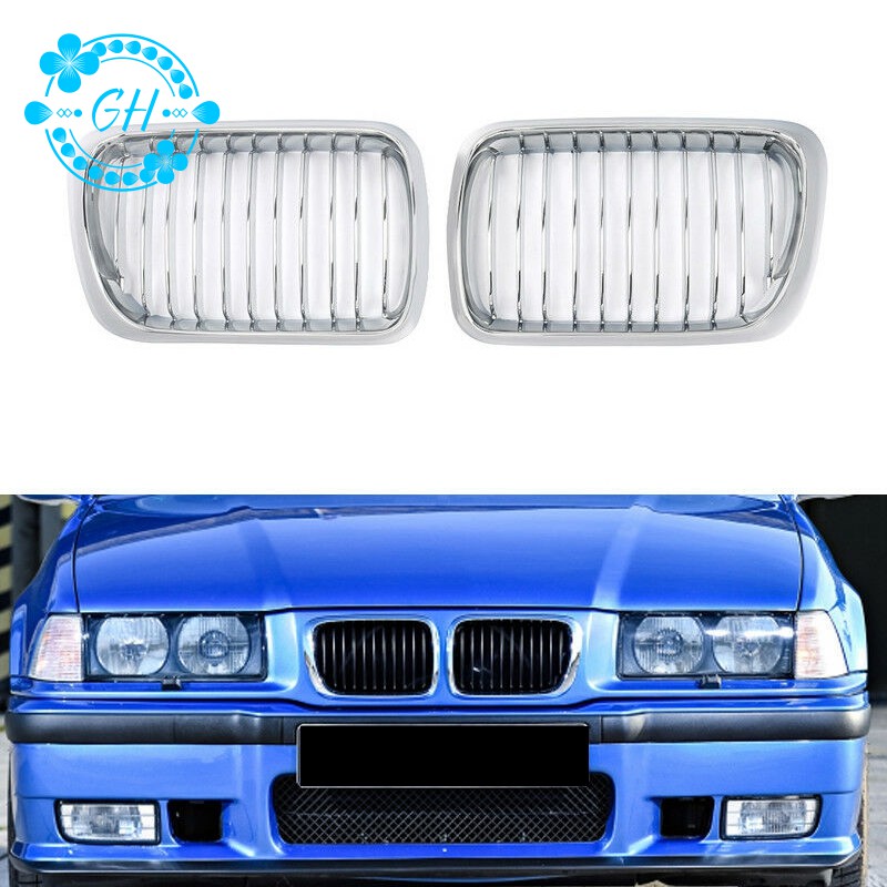 Lưới Tản Nhiệt Gắn Mui Xe Hơi Cho-Bmw M3 E36 3 Series Coupe Sedan M Look 97-99 51138195151 51138195152