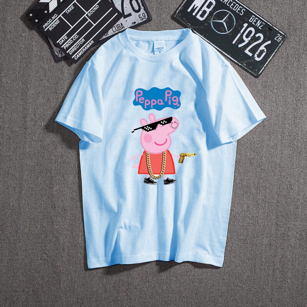 CT09-010819 ÁO THUN HEO HỒNG PEPPA PIG THUGLIFE