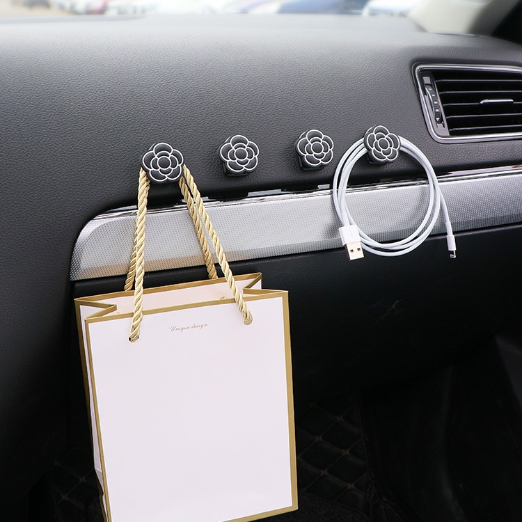 Bộ 4 Móc Treo Đồ Trên Xe Hơi Tiện Lợi