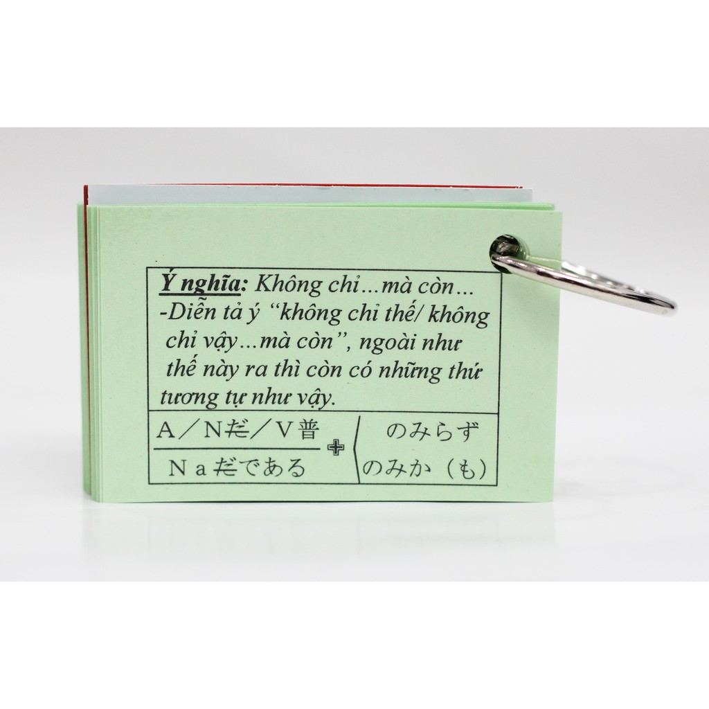 Thẻ Học Ngữ Pháp Tiếng Nhật Trung Thượng Cấp N2 - Flashcards Bunpou Soumatome N2