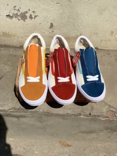 Giầy vans style cam trắng 1:1 ( full box + free ship )