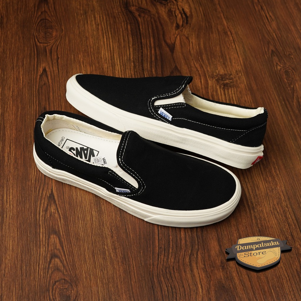 Giày Vans Slip On Og Trắng Đen Phong Cách Thời Trang Trung Hoa