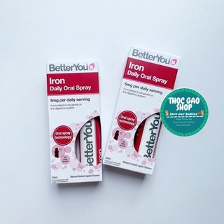 Sắt xịt UK Iron Gold Better You 25ml bổ sung sắt cho bé yêu khoẻ mạnh
