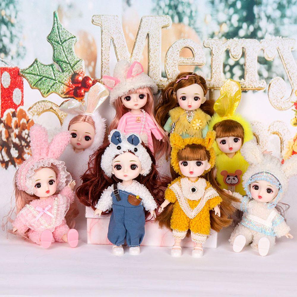 Đầm Búp Bê Nhồi Bông 16~17cm Thay Đổi Màu Cầu Vồng Cho Búp Bê