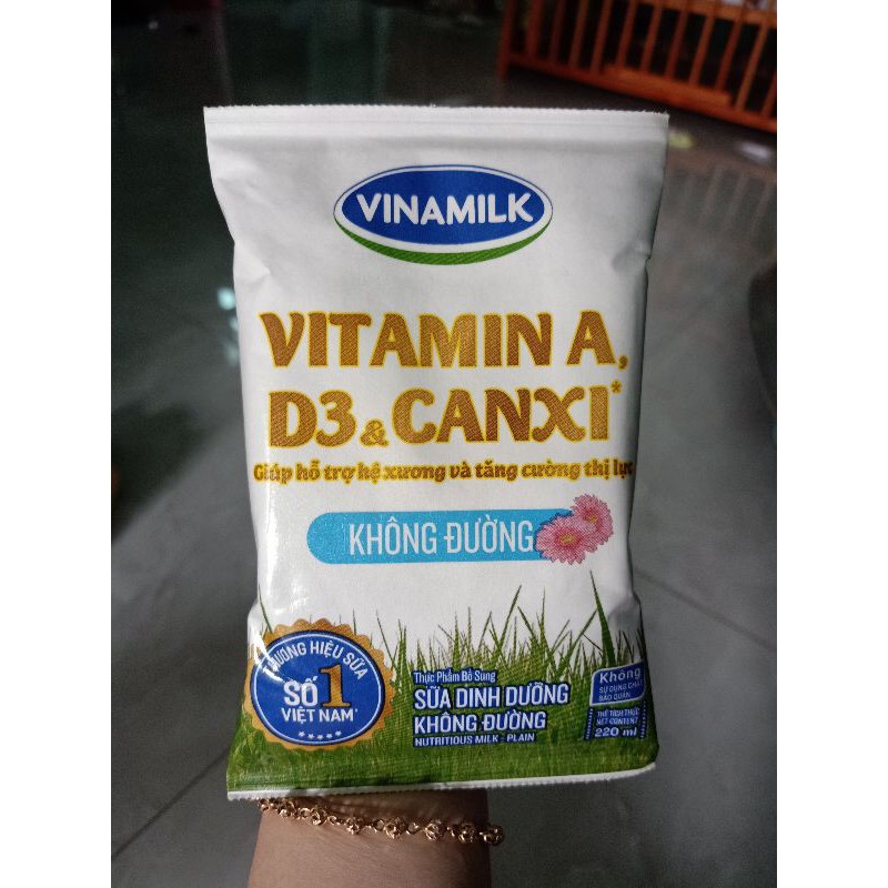 5 Bịch sữa không đường vinamilk