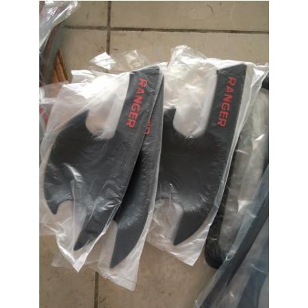 Ốp hõm cửa, ốp tay nắm cửa Ford Ranger 2016-2019 màu đen