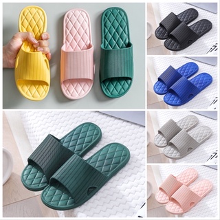Dép đi trong nhà nam nữ quai ngang nhựa nguyên khối siêu mềm êm chân hình quả trám DN1