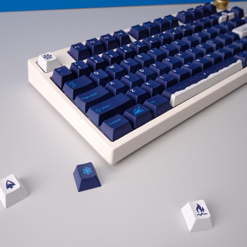 Bộ Keycap Snowy Night / 129 phím / Nút bàn phím cơ - Kicap