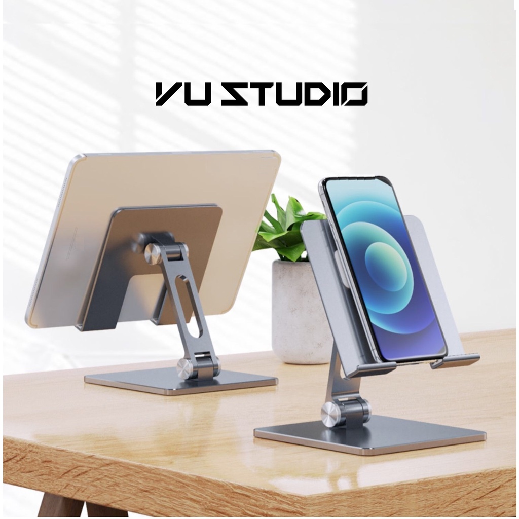 Giá đỡ stand cho iPad, điện thoại iphone và máy tính bảng tablet (MT134, MT135) hợp kim nhôm gấp gọn Vu Studio