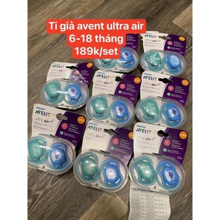 Set ti giả avent ultra air 6-18 tháng