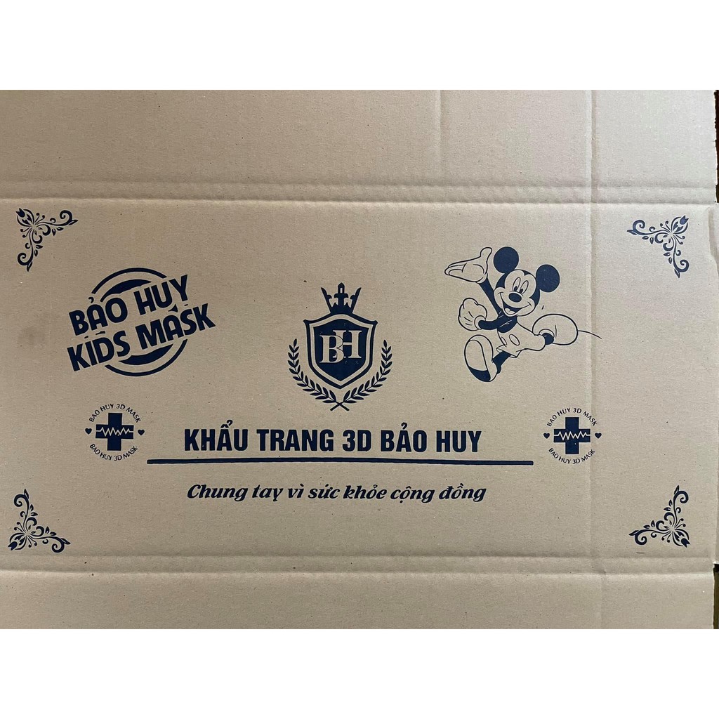 Khẩu trang 3D mask trẻ em Bảo Huy hộp 50 cái - Khẩu trang 3D mask trẻ em cao cấp công nghệ Nhật Bản | BigBuy360 - bigbuy360.vn