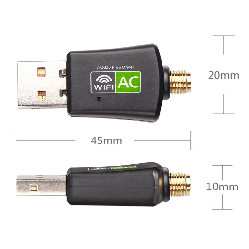 USB Wifi USB thu Wifi Có Anten không dây 5GHz 2.4GHz 600Mbps cho máy tính/laptop | BigBuy360 - bigbuy360.vn