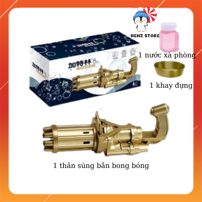 Đồ chơi  súng thổi bong bóng xà phòng 8 nòng đẹp siêu mạnh SXP00