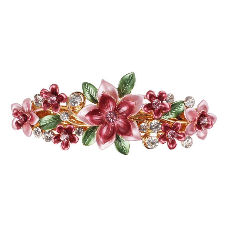 Kẹp Tóc Hình Hoa Bằng Hợp Kim