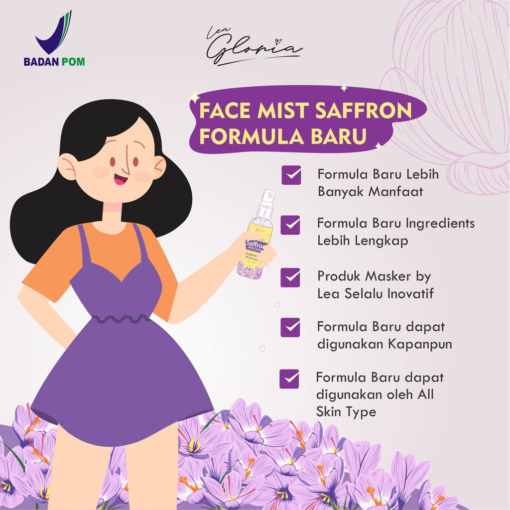 Mặt nạ MIST GLOWING SAFRON BY LEA GLORIA - FACEMIST SAFRON LEA GLORIA đóng gói hàng mới | BigBuy360 - bigbuy360.vn