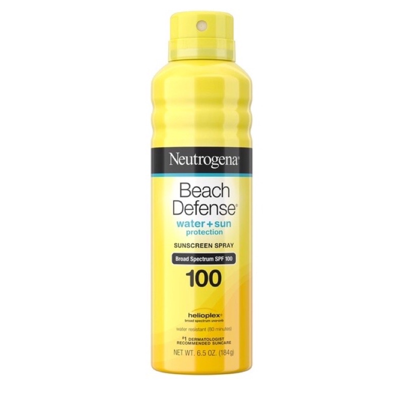 Kem chống nắng đi biển Neutrogena Beach Defense dạng xịt SPF50 / SPF70 / SPF100 184g