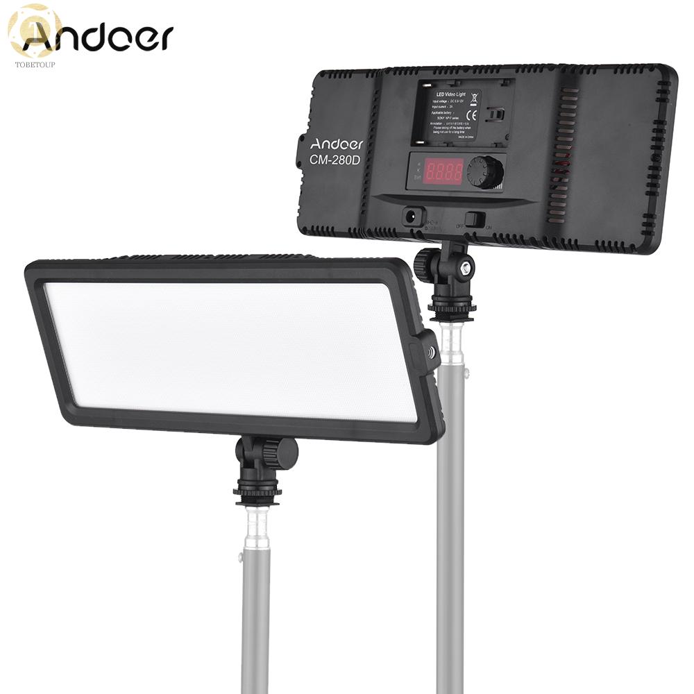 ANDOER CANON NIKON SONY Đèn Led Chiếu Sáng Chụp Ảnh 12 Tiếng Cm-280D Cri93 3200k-5600k