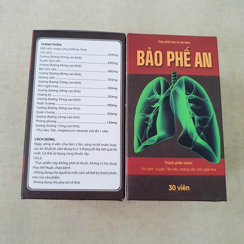 Bảo Phế An, Bổ Phế, tiêu ho long đờm, đau rát họng