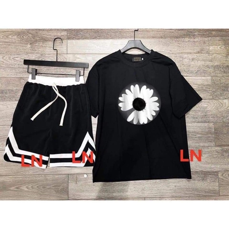 Sét áo phông hoa cúc phản quang + đùi V TH6