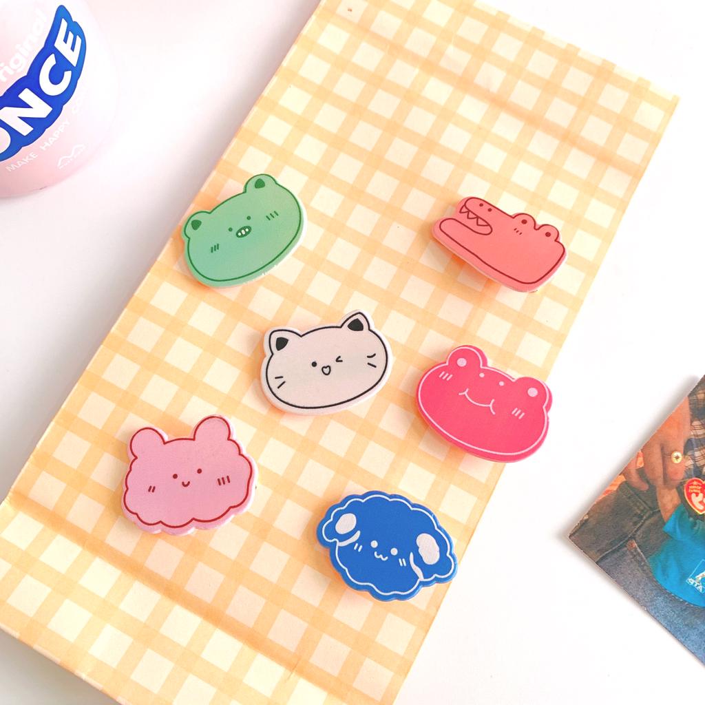 Kẹp Tóc Nhiều Màu Hình Động Vật Dễ Thương Cho Nữ