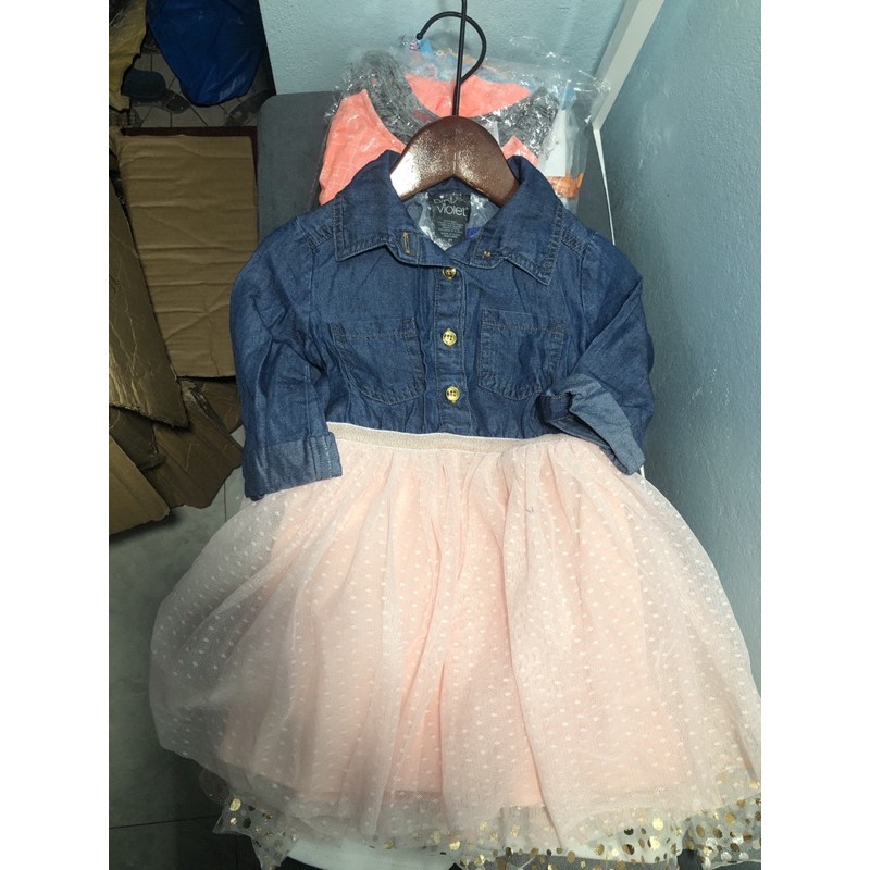 Váy bé gái Pink Violet Hàng xuất dư cao cấp 0521