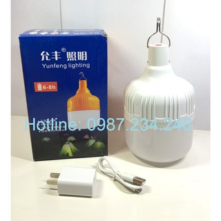 FLASH SALE - Bóng led trụ tích điện 100W 4-8H sáng liên tục