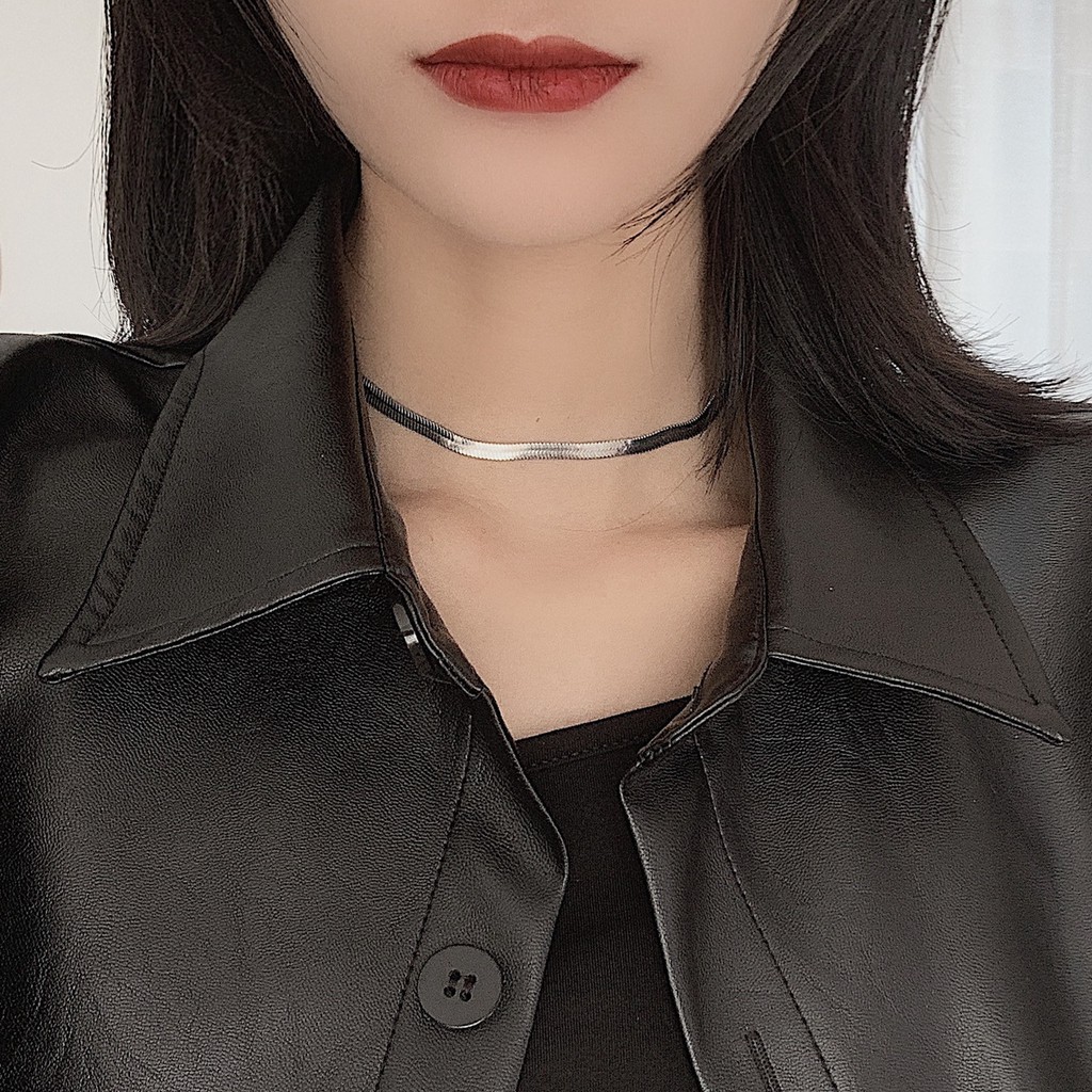 Dây chuyền thiết kế kiểu xương rắn phong cách Âu Mỹ B0020