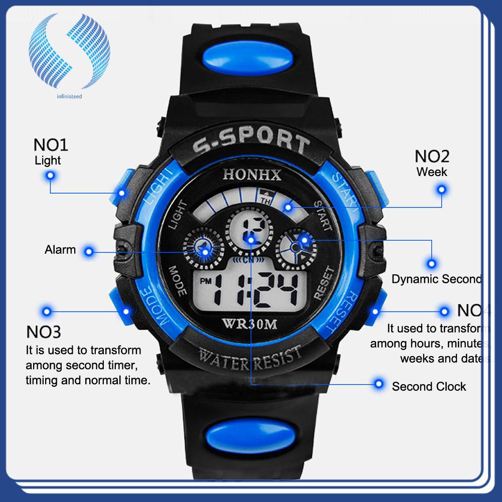 Đồng Hồ Điện Tử Đa Năng Chống Thấm Nước Cho Bé Trai | BigBuy360 - bigbuy360.vn