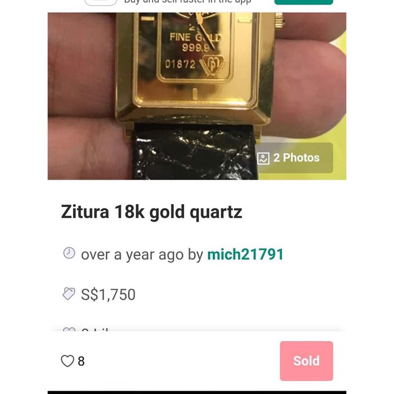 Đồng hồ nữ Zituza 24K Gold 999.9 2hand