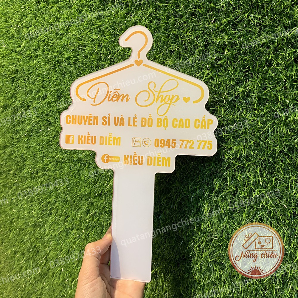 Bảng hiệu chuyên sỉ lẻ đồ bộ cao cấp, quần áo cho các shop bán hàng , chất liệu mica bền và an toàn cho người dùng