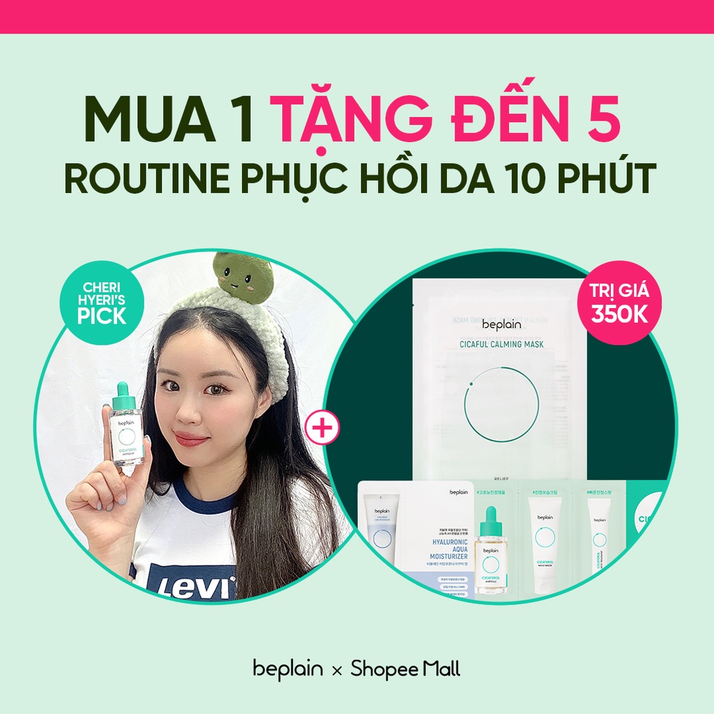 Tinh chất rau má beplain CICATEROL phục hồi, dịu da cấp tốc 30ml