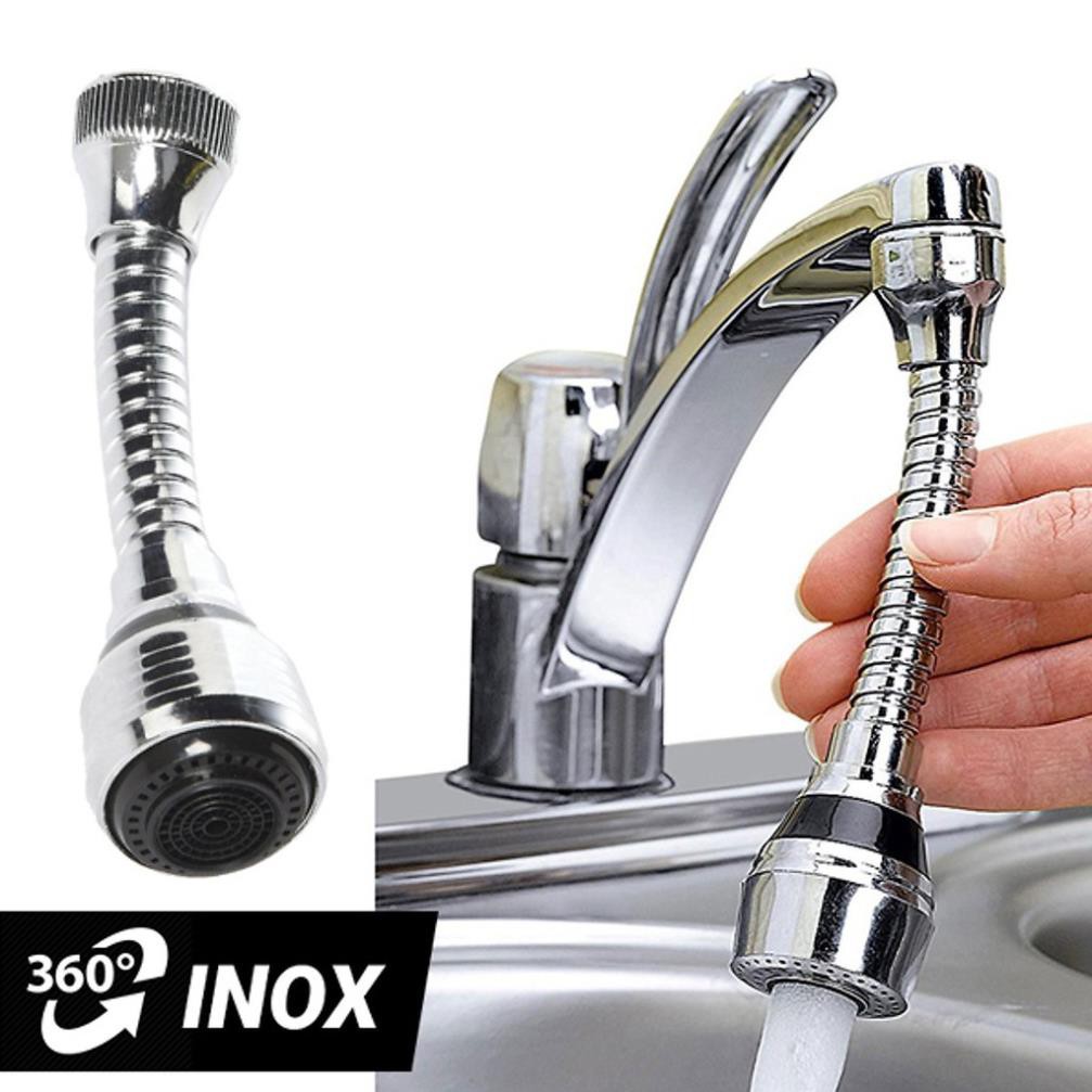 Vòi Xịt Tăng Áp Inox Xoay 360 Độ - Siêu Bền