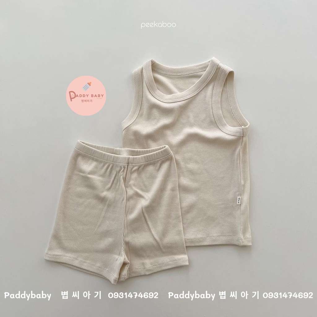 Bộ suit ice Peekaboo chính hãng nội địa Hàn cho bé