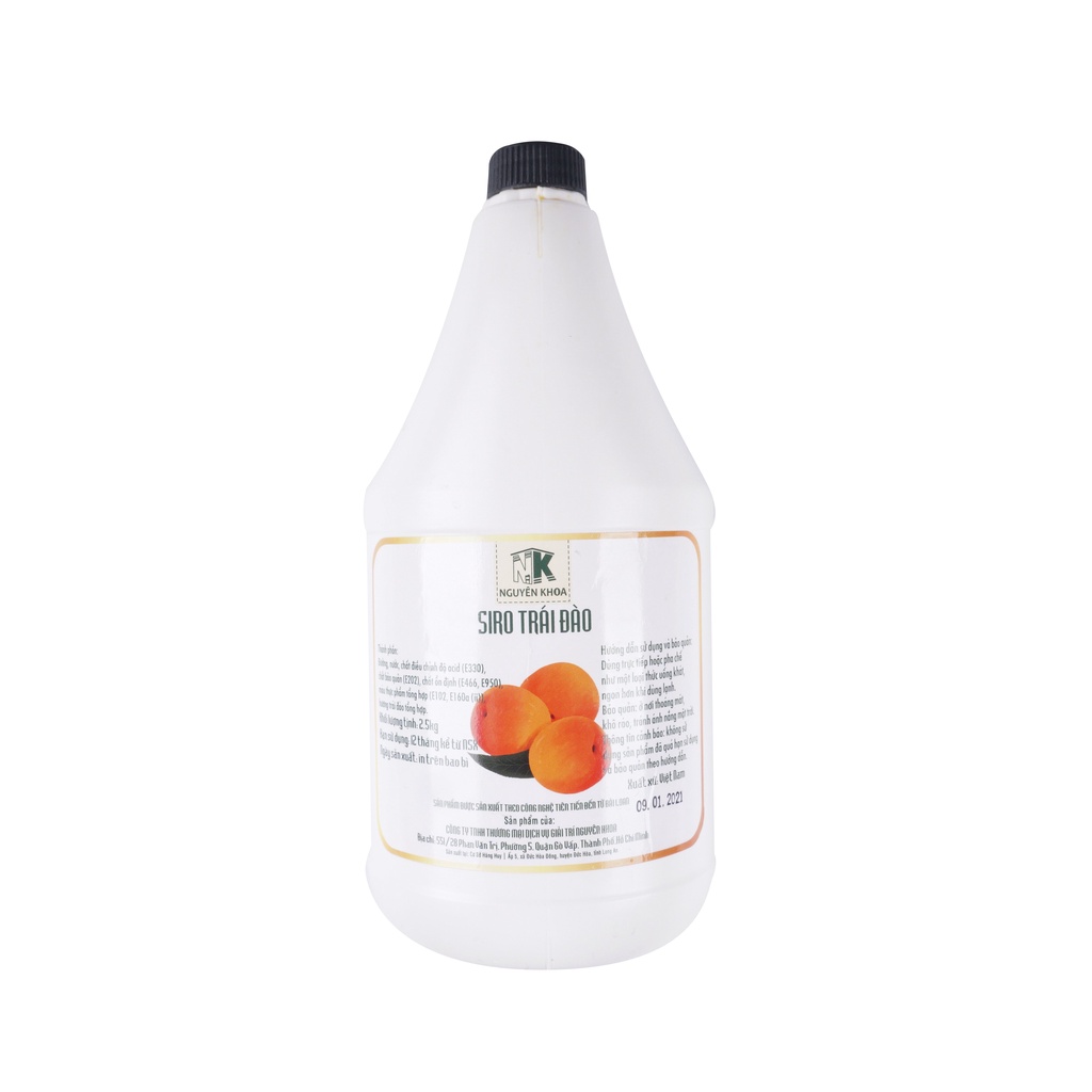 Syrup hương đào nguyên khoa bình bình 2 lít - BẾP NGUYÊN KHOA