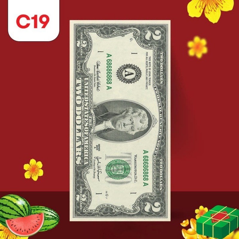 Bao lì xì 2023 set 10 cái Tiền Đô tết độc lạ may mắn đẹp dễ thương Cute Tết Quý Mão Bao lì xì đẹp Thần Tài LX04 - ESHOP