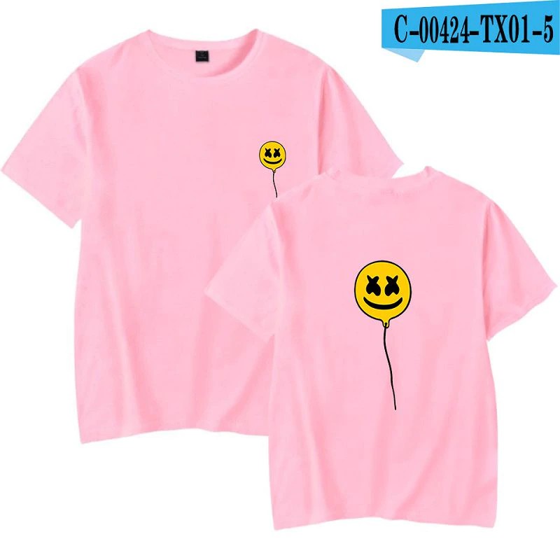 Áo thun cotton ngắn tay in họa tiết game docom MARSHMELLO Plus Size XXS 4XL