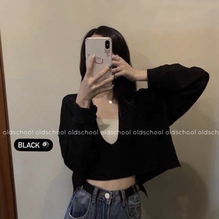 ÁO CROPTOP V ULZZANG (ảnh thật/sẵn)