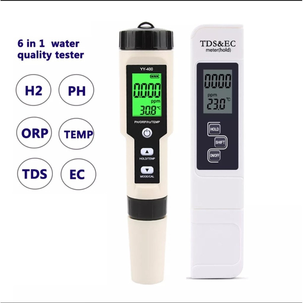 Thiết bị đo lường kiểm tra các chỉ tiêu chỉ số của nước nuôi cá 6 trong 1