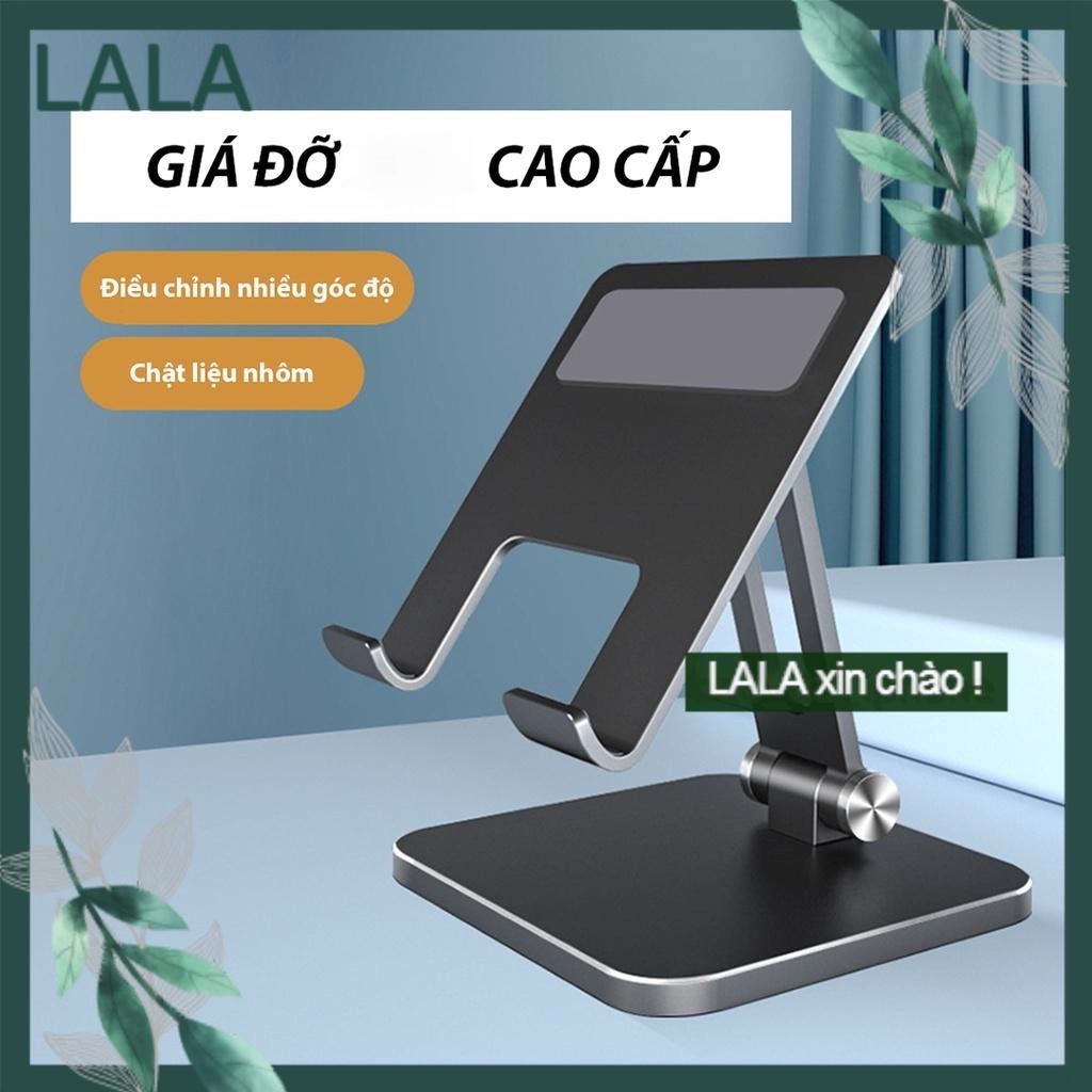 GIÁ ĐỠ / KỆ ĐỂ CHO IPAD / TABLET / ĐIỆN THOẠI KIM LOẠI NHÔM - CAO CẤP - NÂNG CHỈNH ĐỘ CAO ĐA NĂNG - CHỐNG TRƯỢT