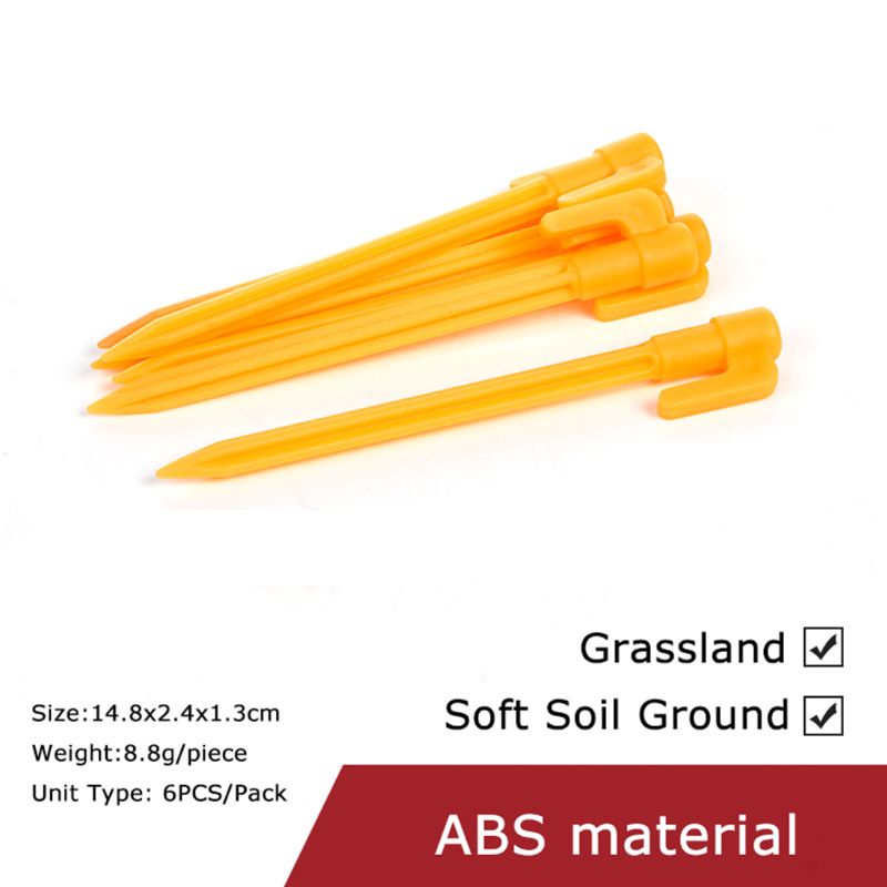 Cọc Dựng Lều Bằng Hợp Kim Nhôm ABS Đa Năng Cho Hoạt Động Cắm Trại Ngoài Trời