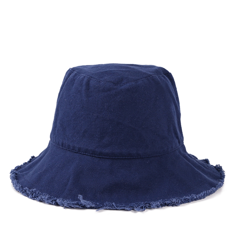 Mũ Vành Rộng LINJW Dáng Tròn Màu Trơn Thời Trang Hàn Quốc