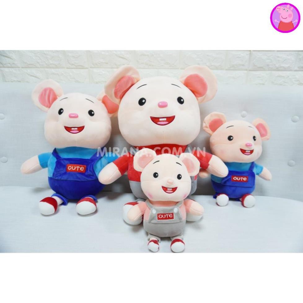 Gấu Bông Chuột Cute ngộ nghĩnh đáng yêu Chất liệu vải cao cấp mềm mịn nhồi bông gòn an toàn...