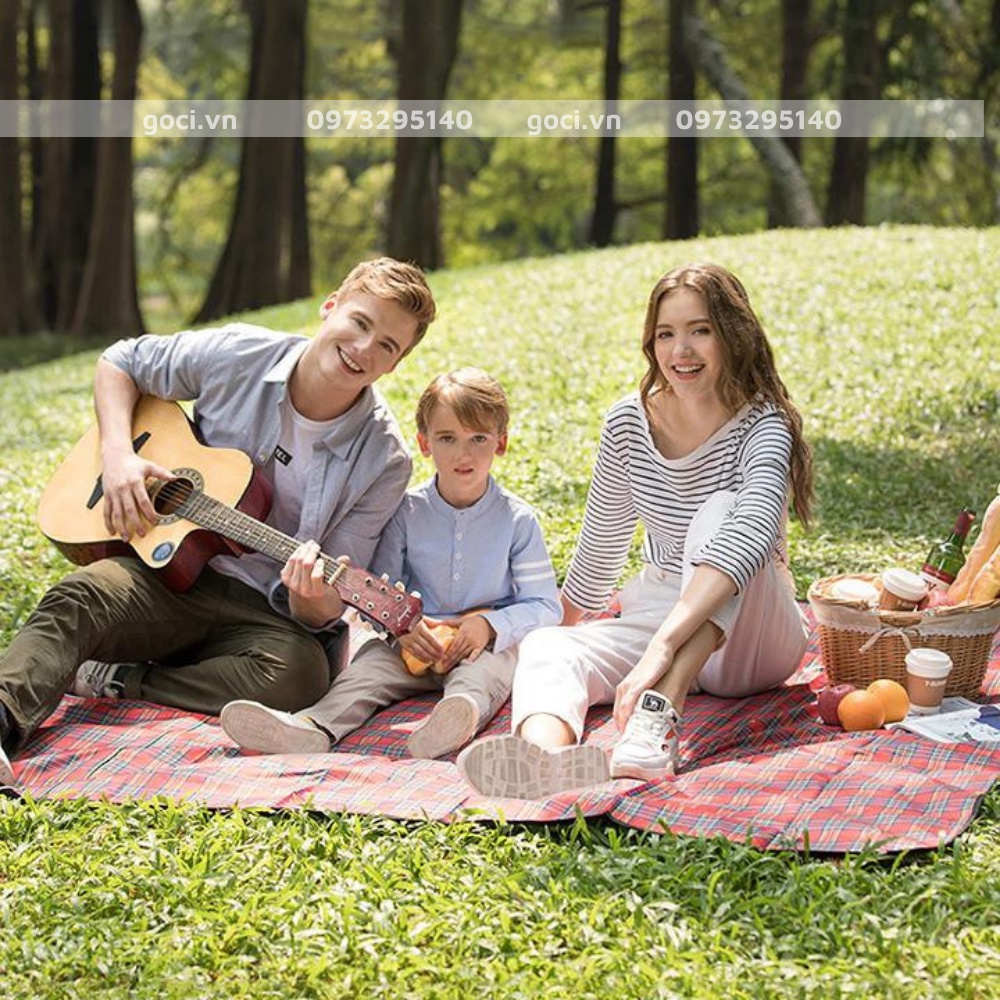 Thảm trải du lịch dã ngoại đi biển bạt trải loại dày picnic cắm trại đi phượt kết hợp tập yoga gấp gọn nhiều mẫu